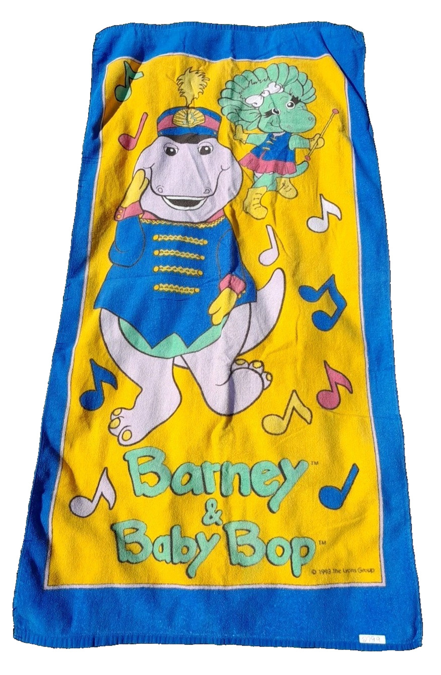Vintage 1993 Barney Beach Towel
